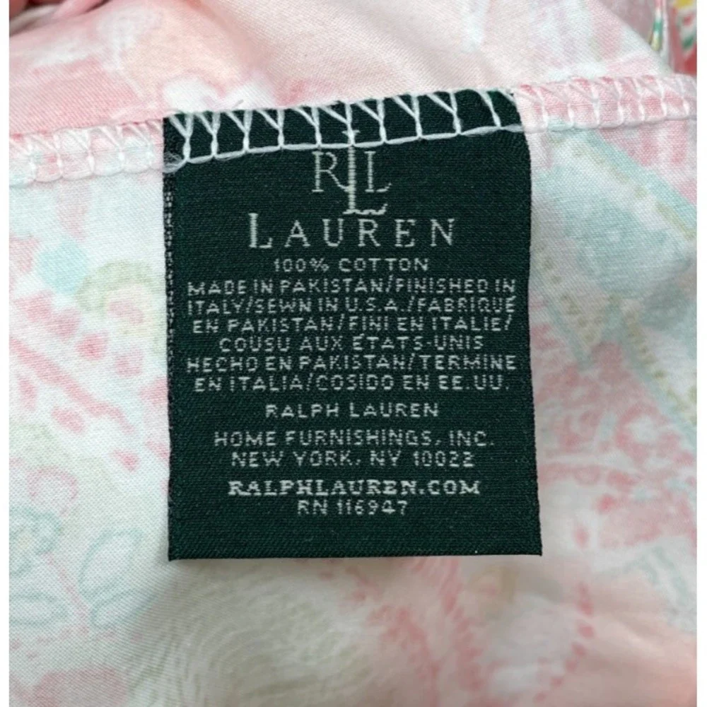 Ralph Lauren Jamaica Coral Paisley Standard Pillowcase